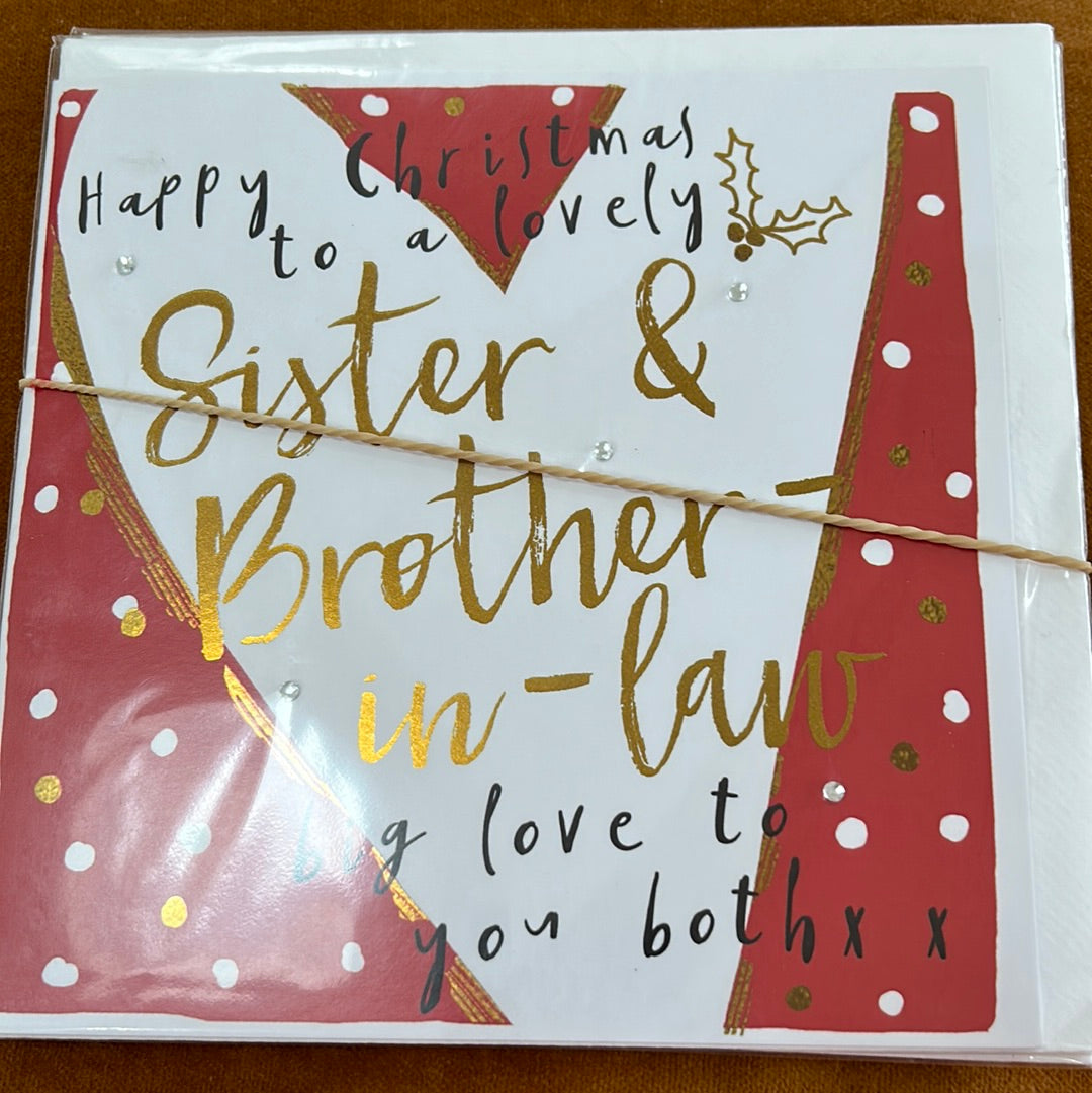Sister & BIL Christmas Card - H&G