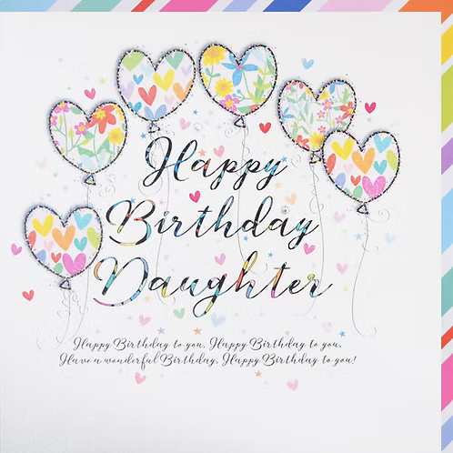 Daughter Birthday Card - Wendy Jones Blackett