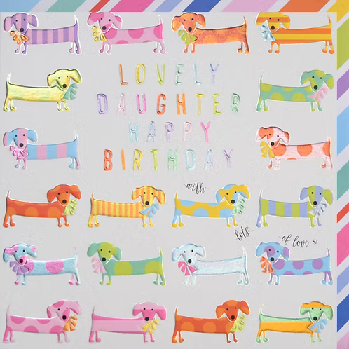 Daughter Birthday Card - Wendy Jones Blackett