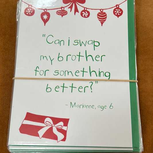 Brother Christmas Card - The London Studio