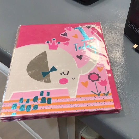 1st birthday card Paperlink