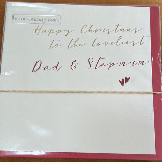 Dad & Step-Mum Christmas Card - HG