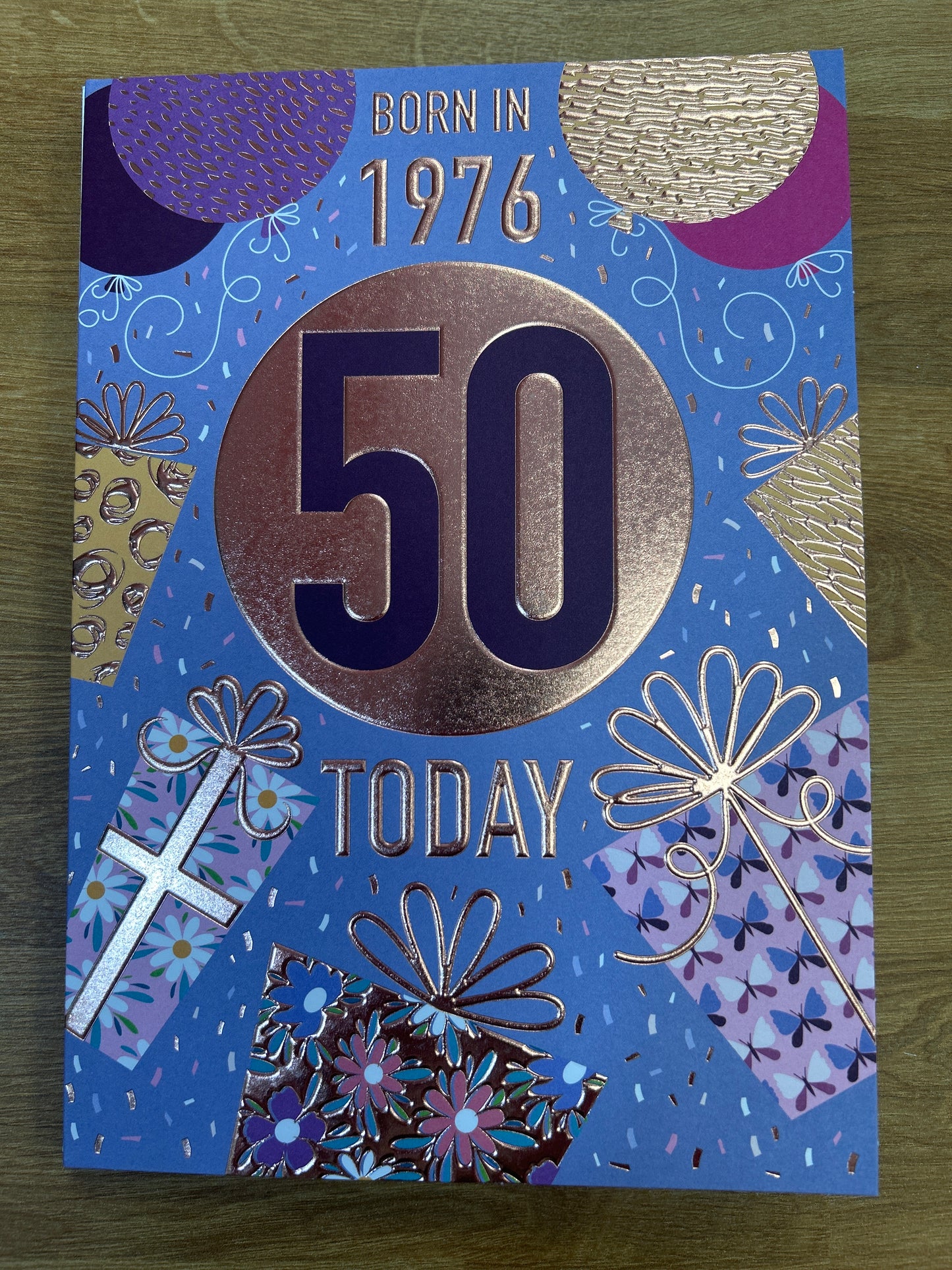50th Birthday Card - Words 'n' Wishes