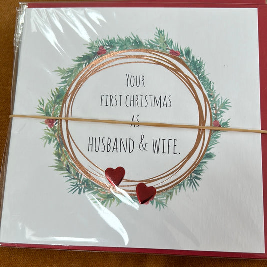 Husband & Wife 1st Christmas Card - Tracey Russell