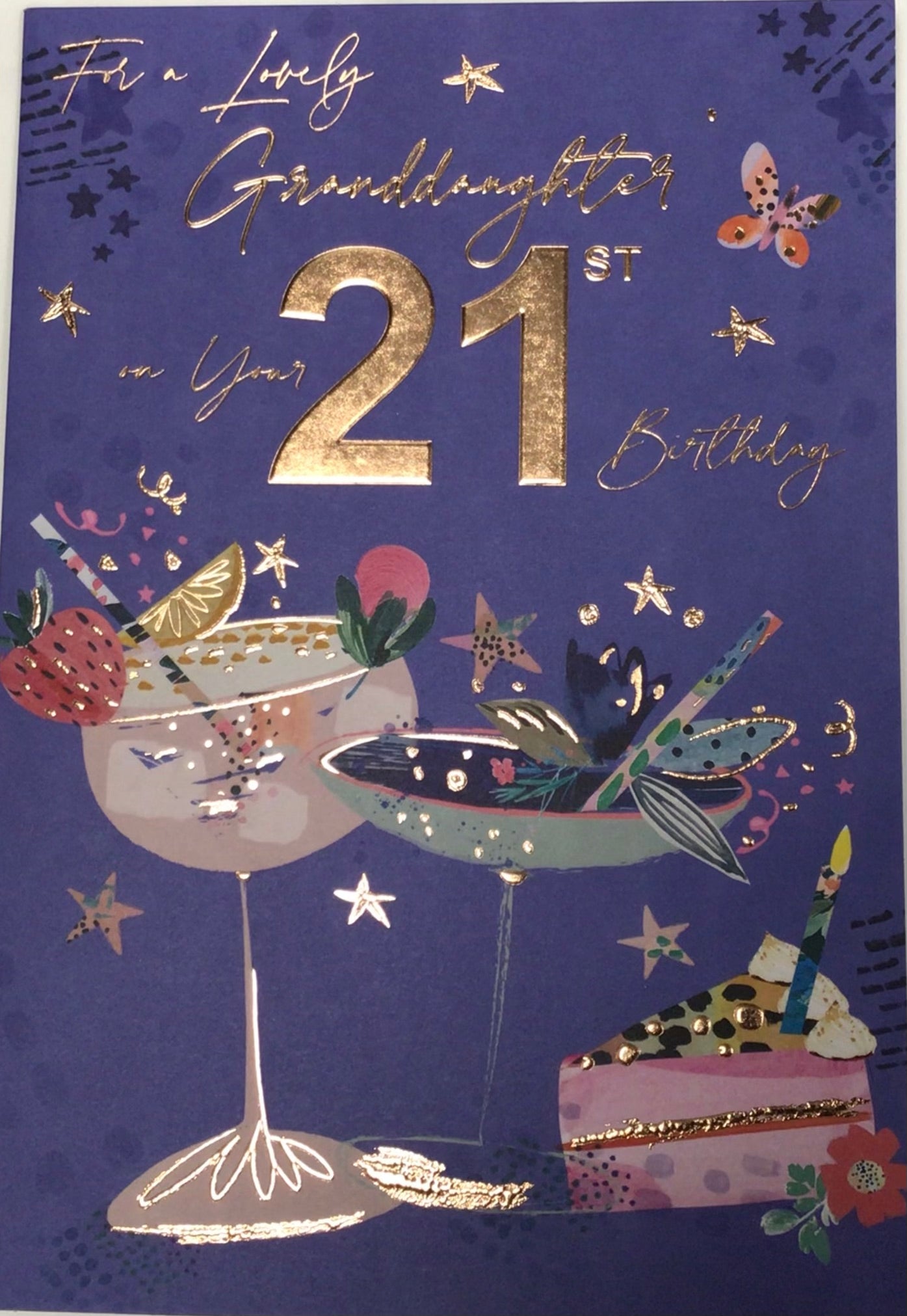 Granddaughter 21st Birthday Card - Words 'n' Wishes