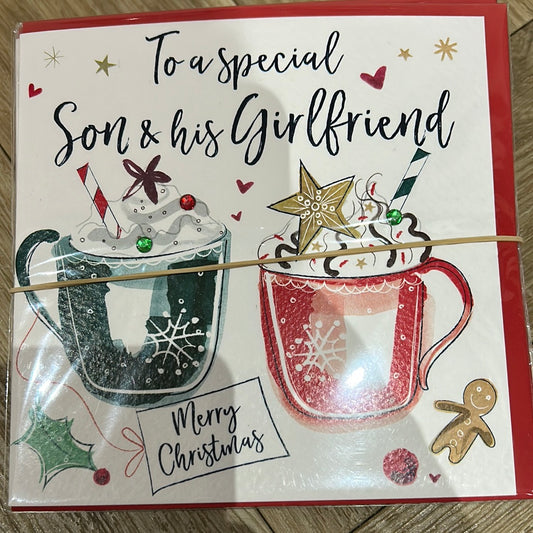 Son & Girlfriend Christmas Card - Katie Phythian