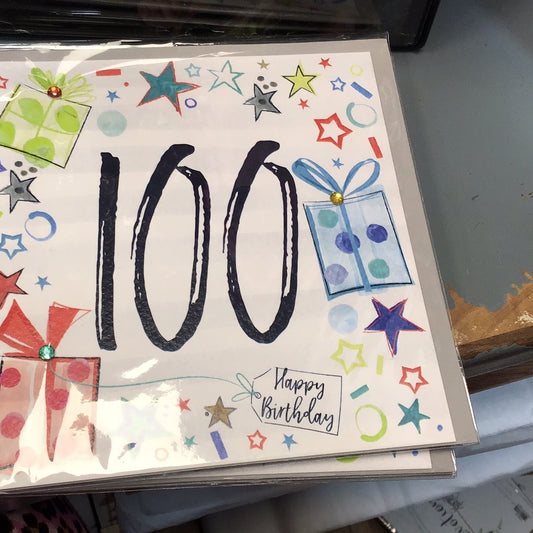 100th Birthday Card - Katie Phythian - paintbox