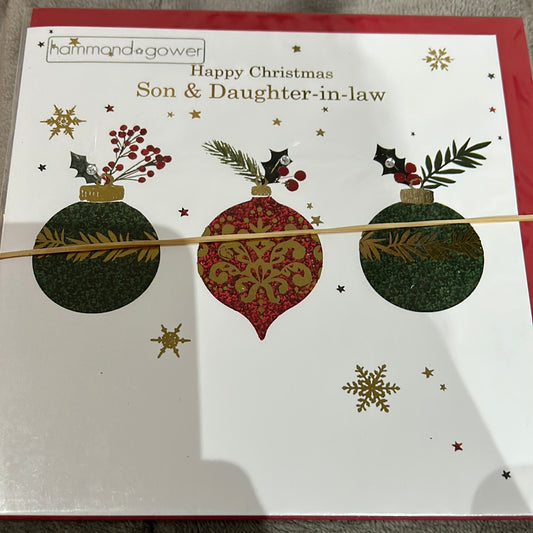 Son & DIL Christmas Card - HG