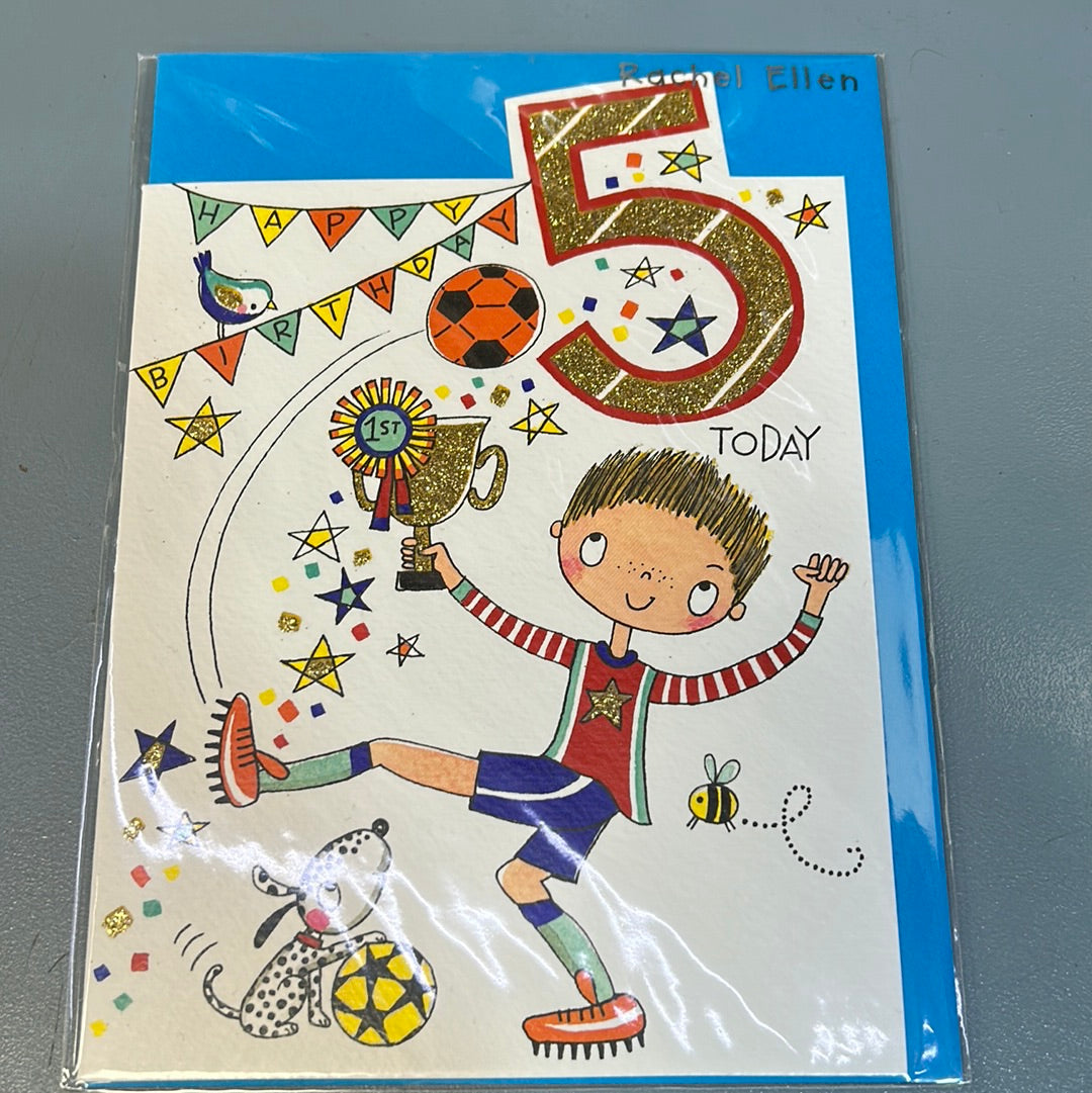 5th Birthday Card - Rachel Ellen
