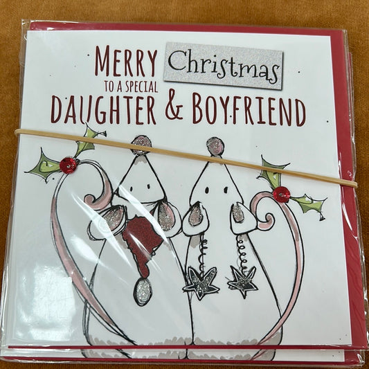 Daughter & Boyfriend Christmas Card - Tracey Russell