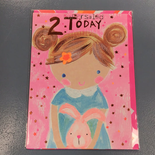 2nd Birthday Girl Card - Papersalad