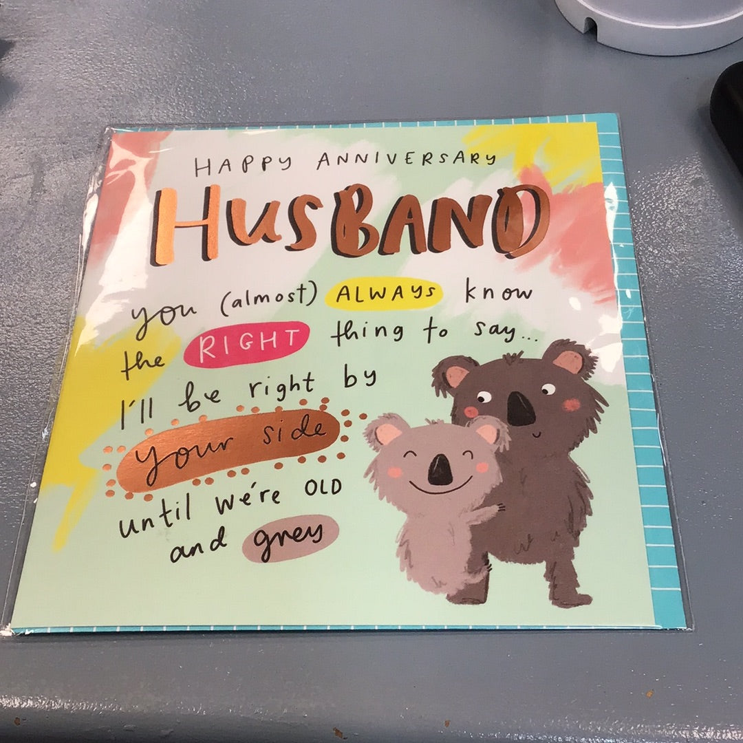 Husband Wedding Anniversary Card - pigment