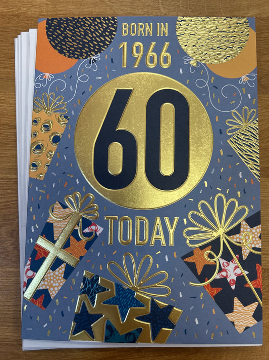 60th Birthday Card - Words 'n' Wishes