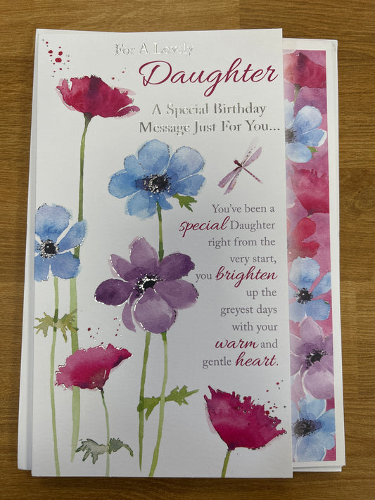 Daughter Birthday Card - Words 'n' Wishes