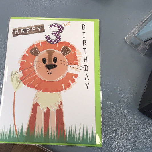 3rd Birthday Card - Tracey Russell - birthday bubbles