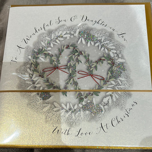 Son & DIL Christmas Card - WJB