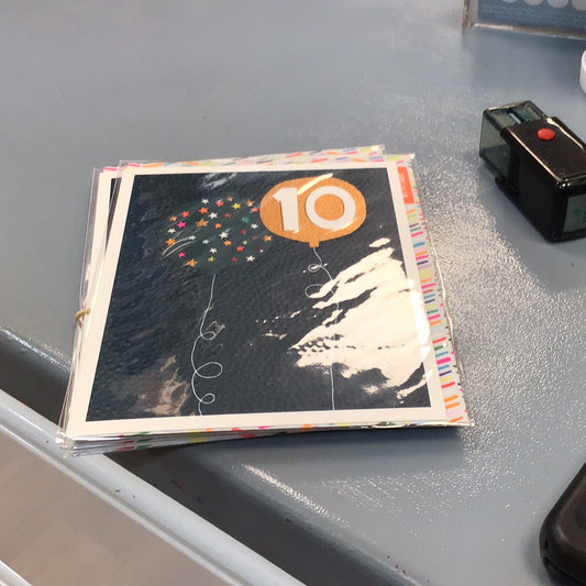 10th birthday card Papersalad