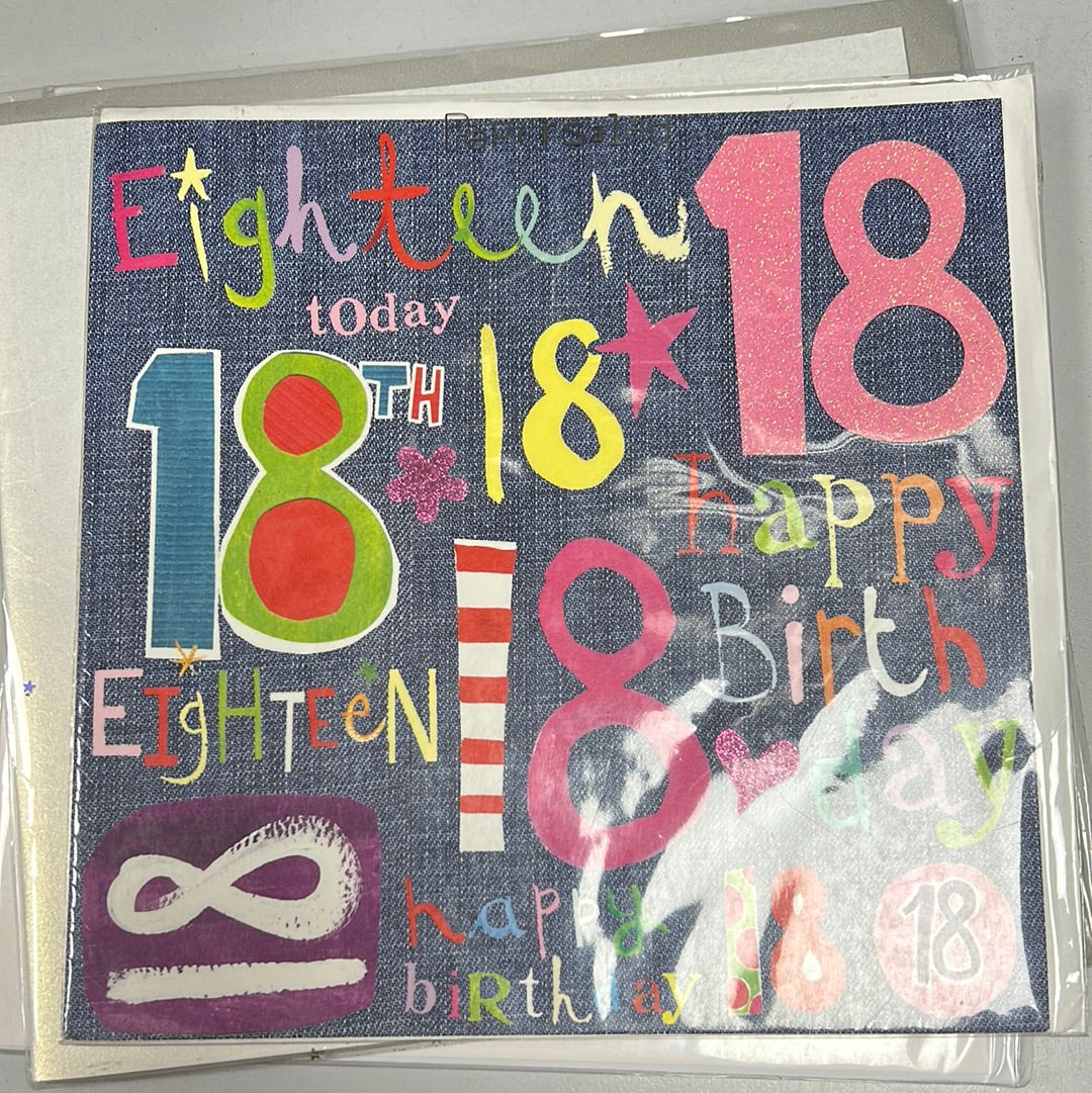 18 birthday card - Papersalad