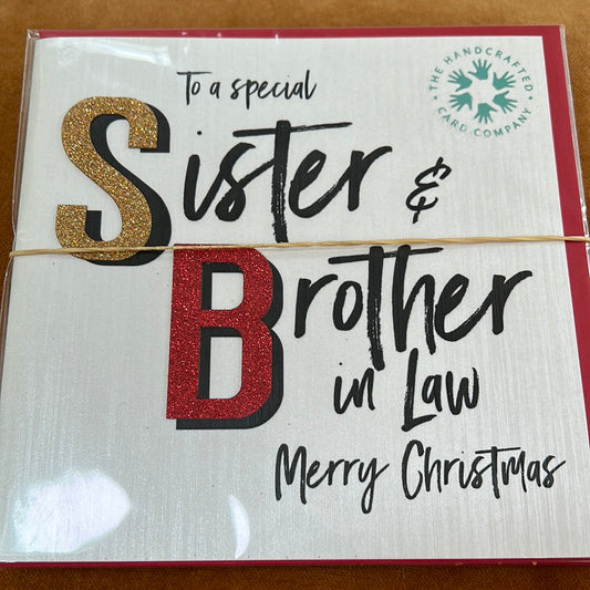 Sister & BIL Christmas Card - Handcrafted Card Co