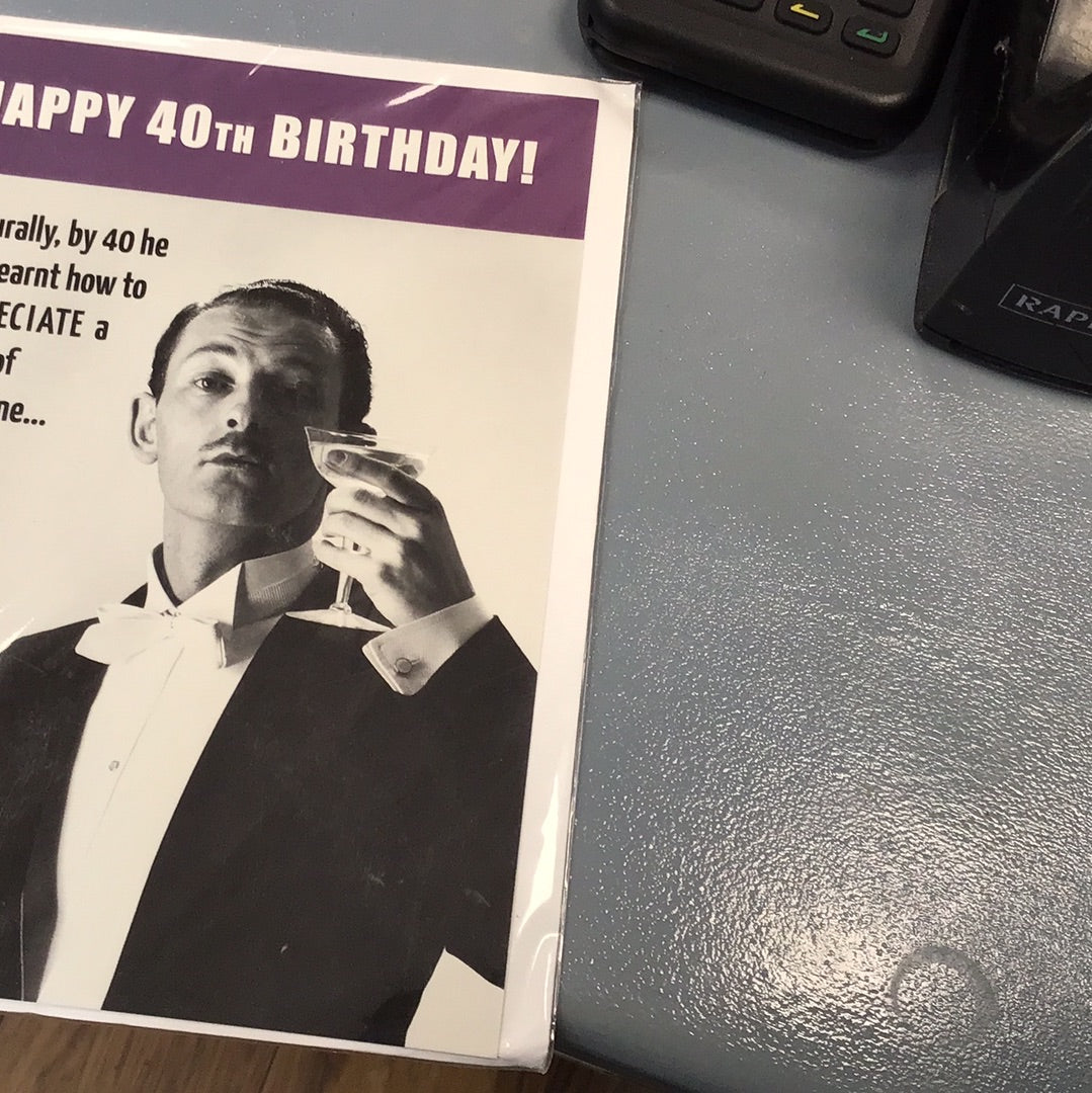 40 birthday card Paperlink