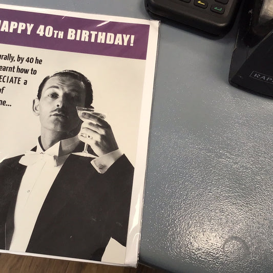 40 birthday card Paperlink