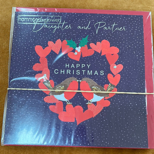 Daughter & Partner Christmas Card - H&G