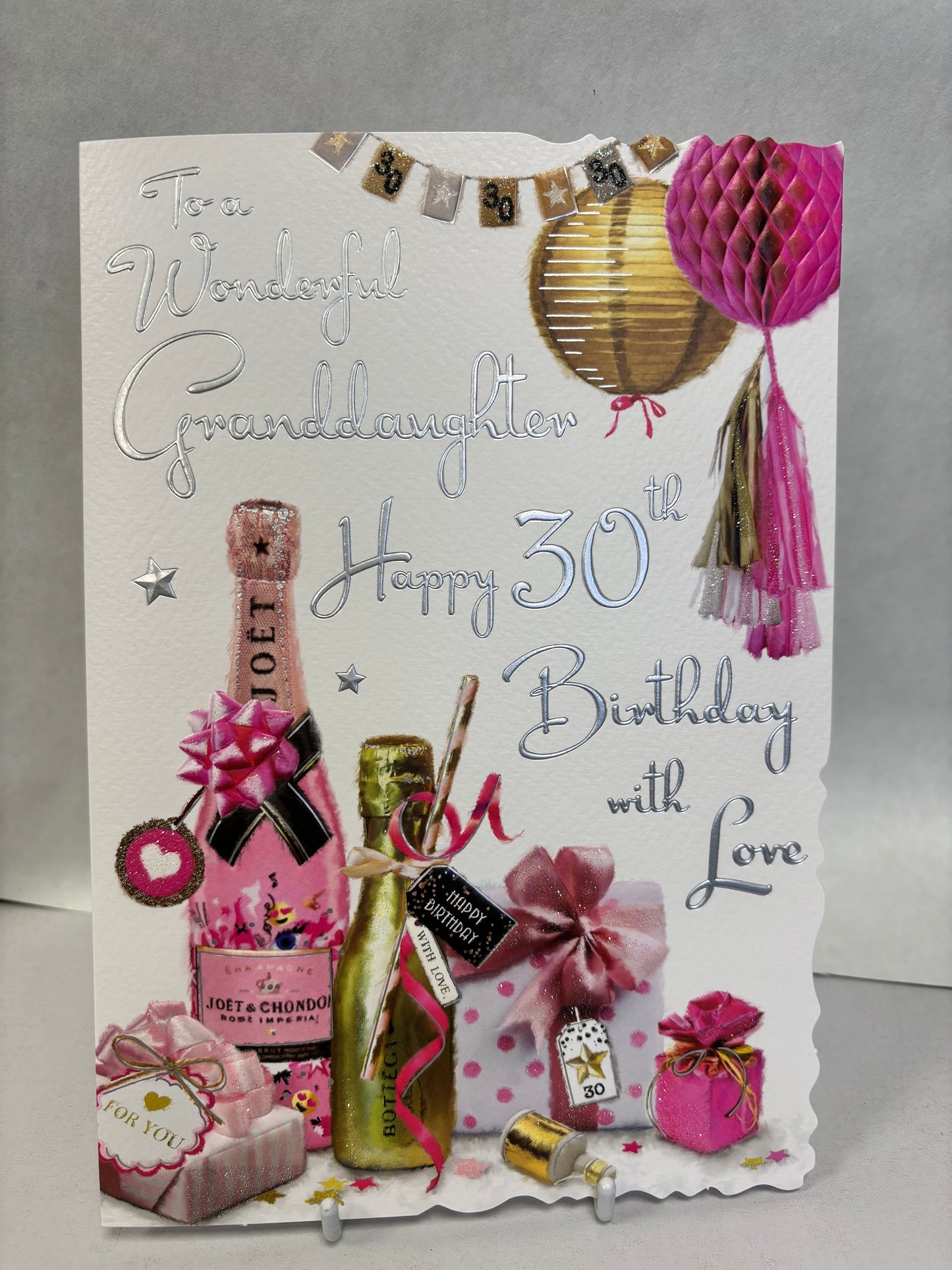 30th Granddaughter Birthday Card - JJ