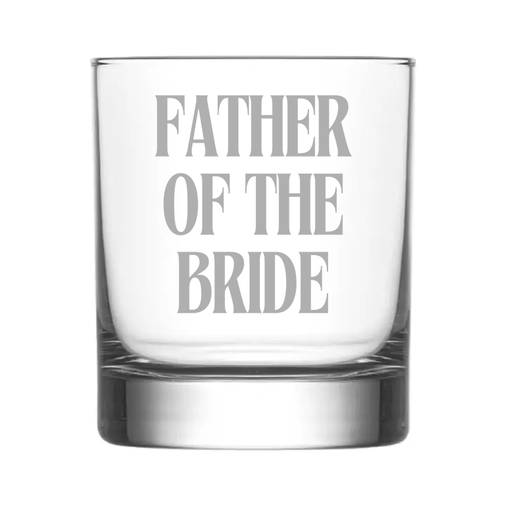 Personalised Father of the Bride Whisky Tumbler | Wedding and Stag Party Gift