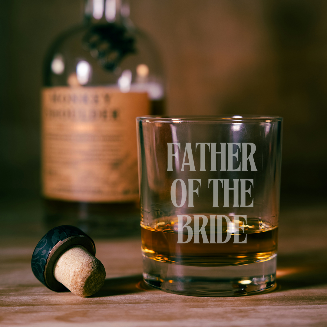 Personalised Father of the Bride Whisky Tumbler | Wedding and Stag Party Gift