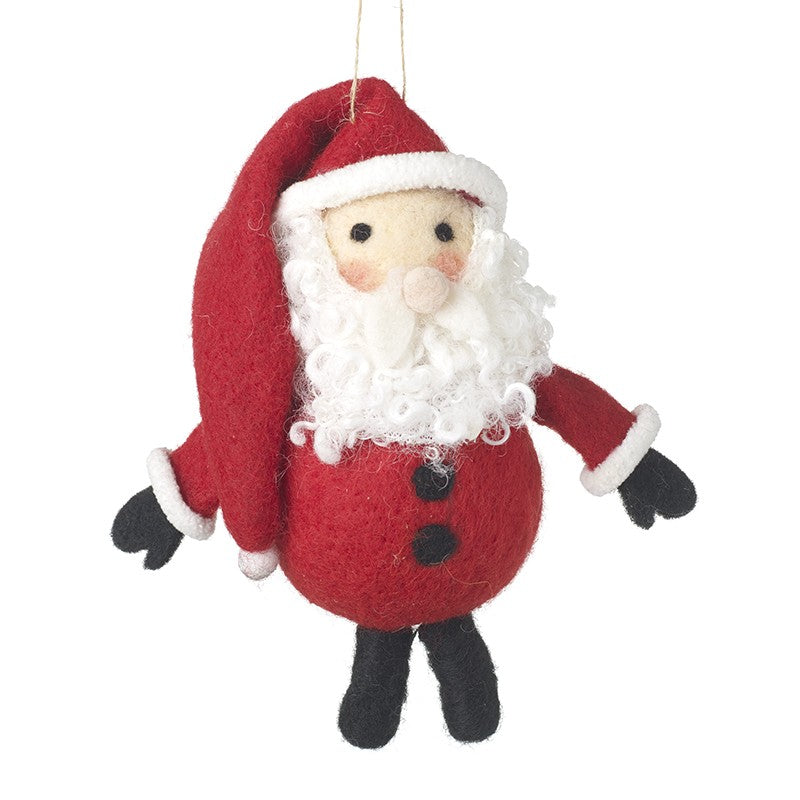 Felt Hanging Santa Christmas Decoration