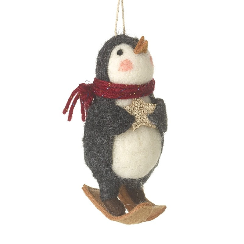 Felt Penguin Hanging Christmas Decoration