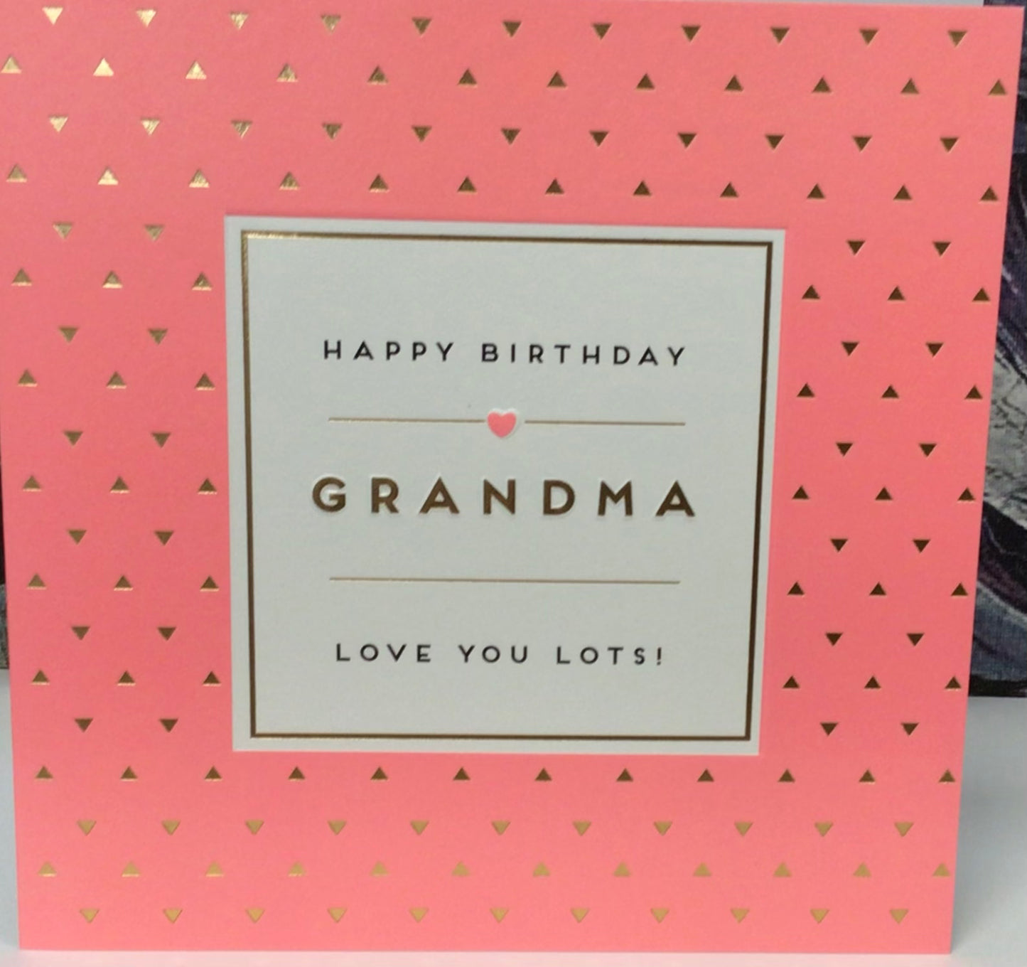 Grandma birthday card pigment