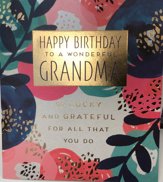 Grandma birthday card Pigment