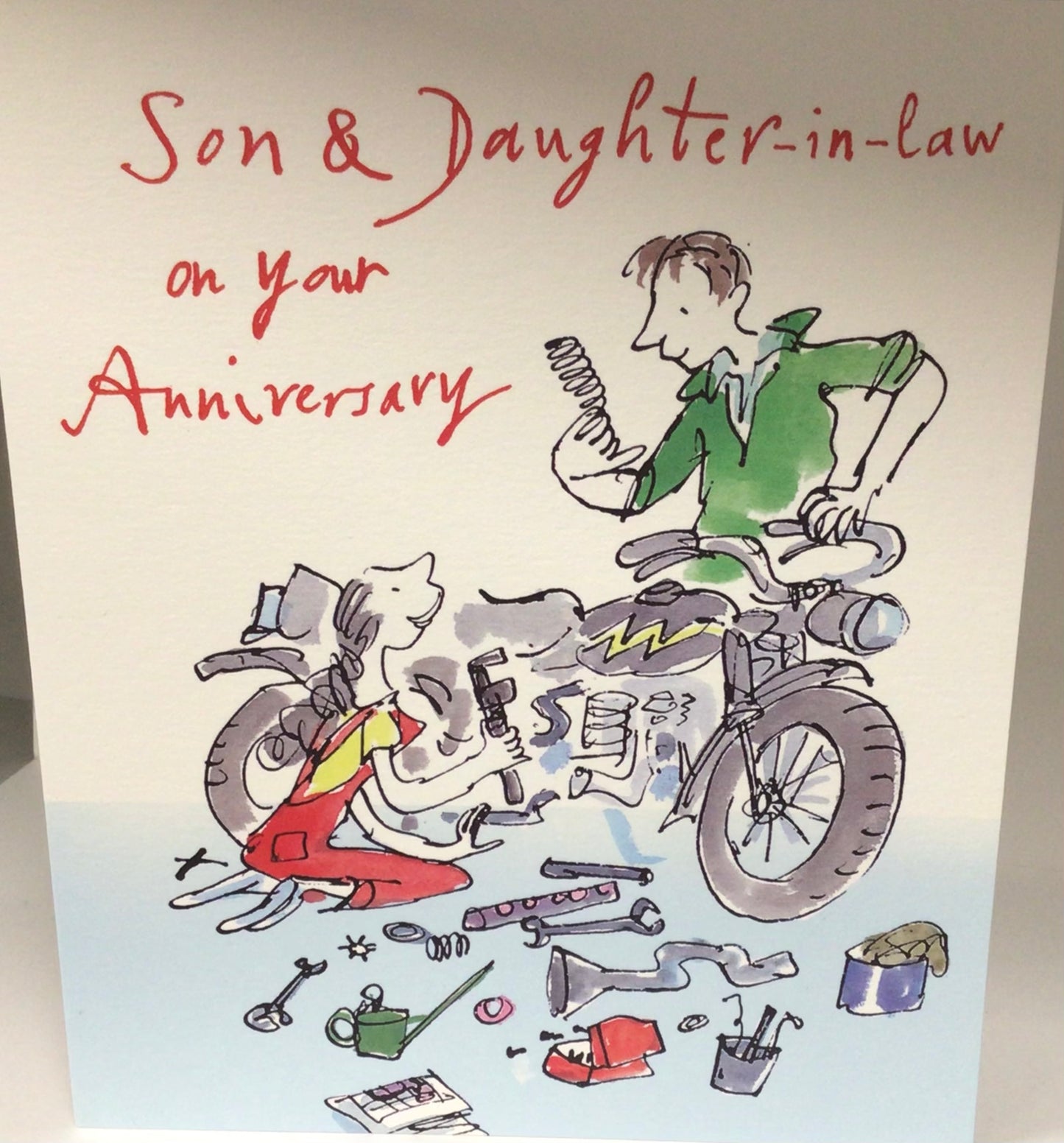 Son & Daughter In Law Wedding Anniversary Card woodmansterne