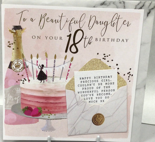 18 Daughter birthday card - HG