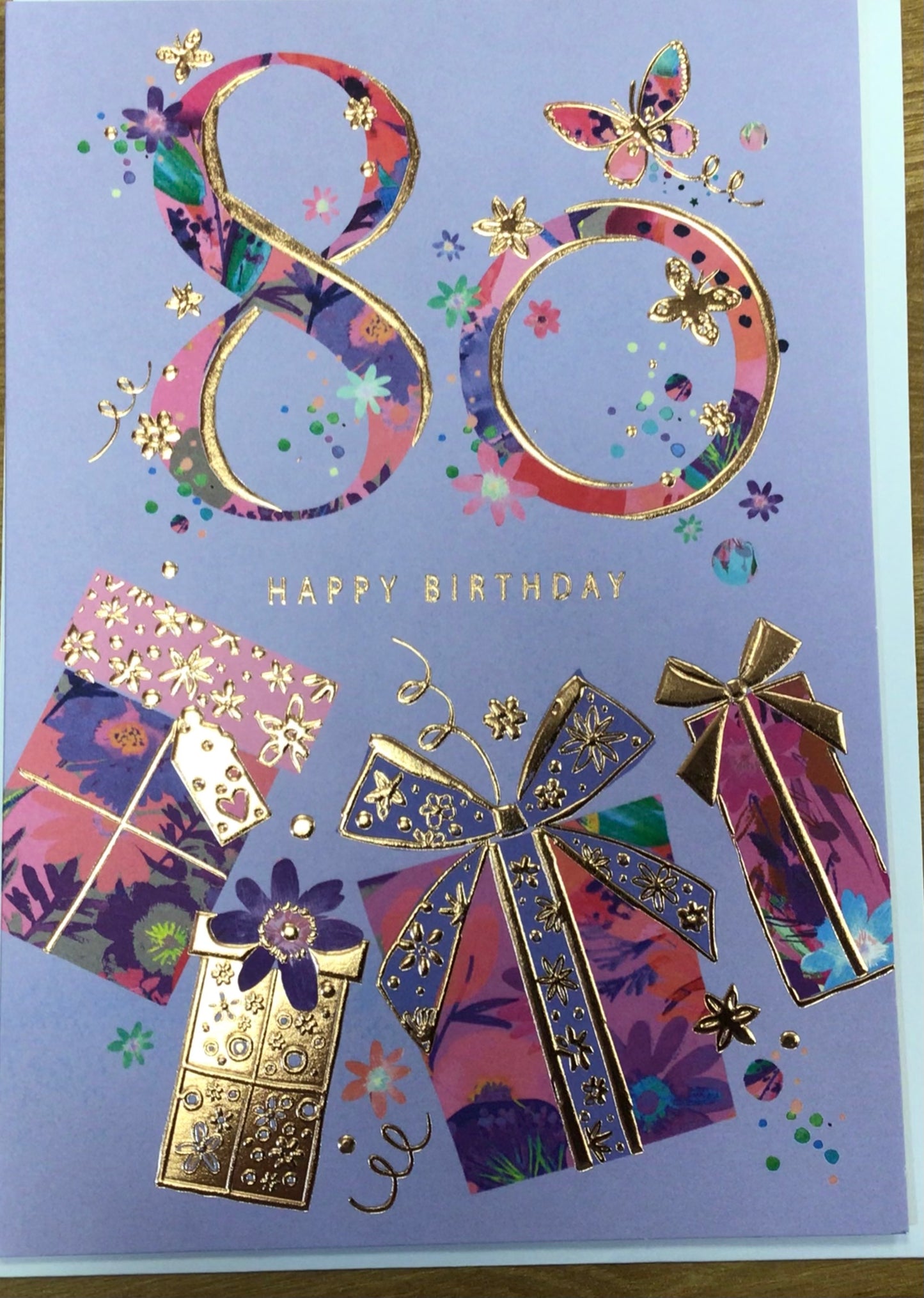 80 birthday card - words n wishes