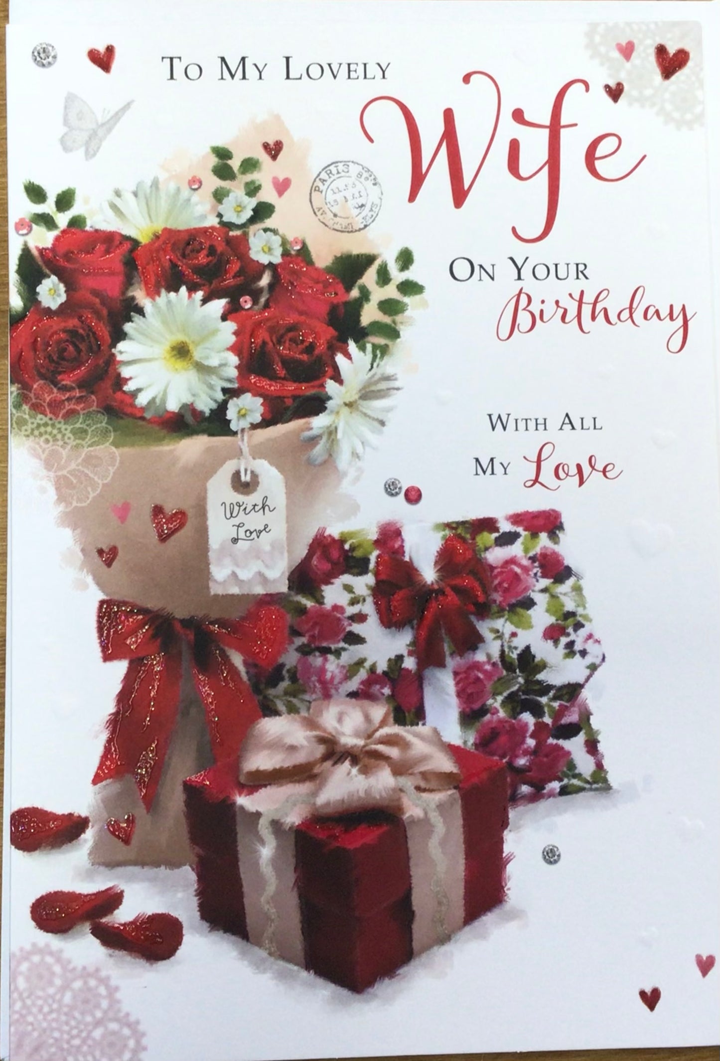 Wife birthday card - words n wishes