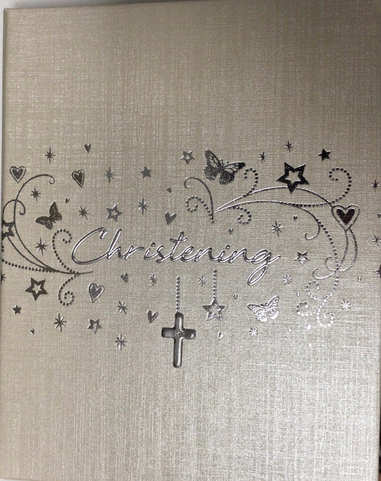 Star cluster Christening Photograph Album (neutral)