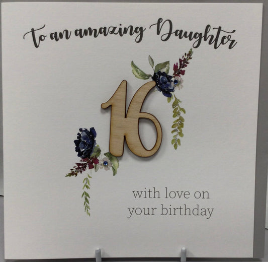 Daughter 16 Birthday Card - Tracey Russell