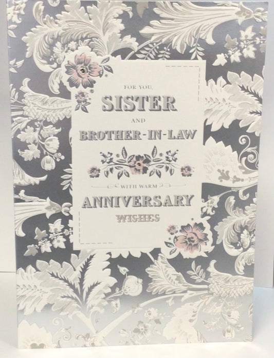 Sister&BIL anniversary card hallmark