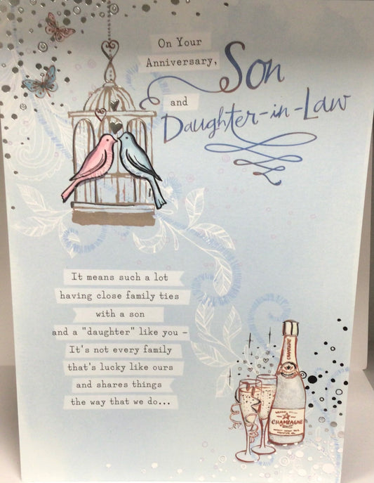 Son & Daughter In Law Wedding Anniversary Card hallmark