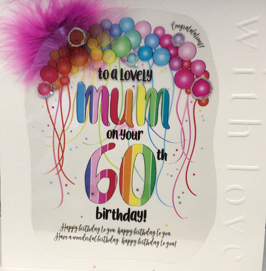 Mum 60th Birthday Card - WJB