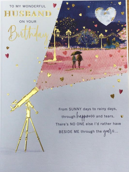 Husband Birthday card- Words 'n' Wishes