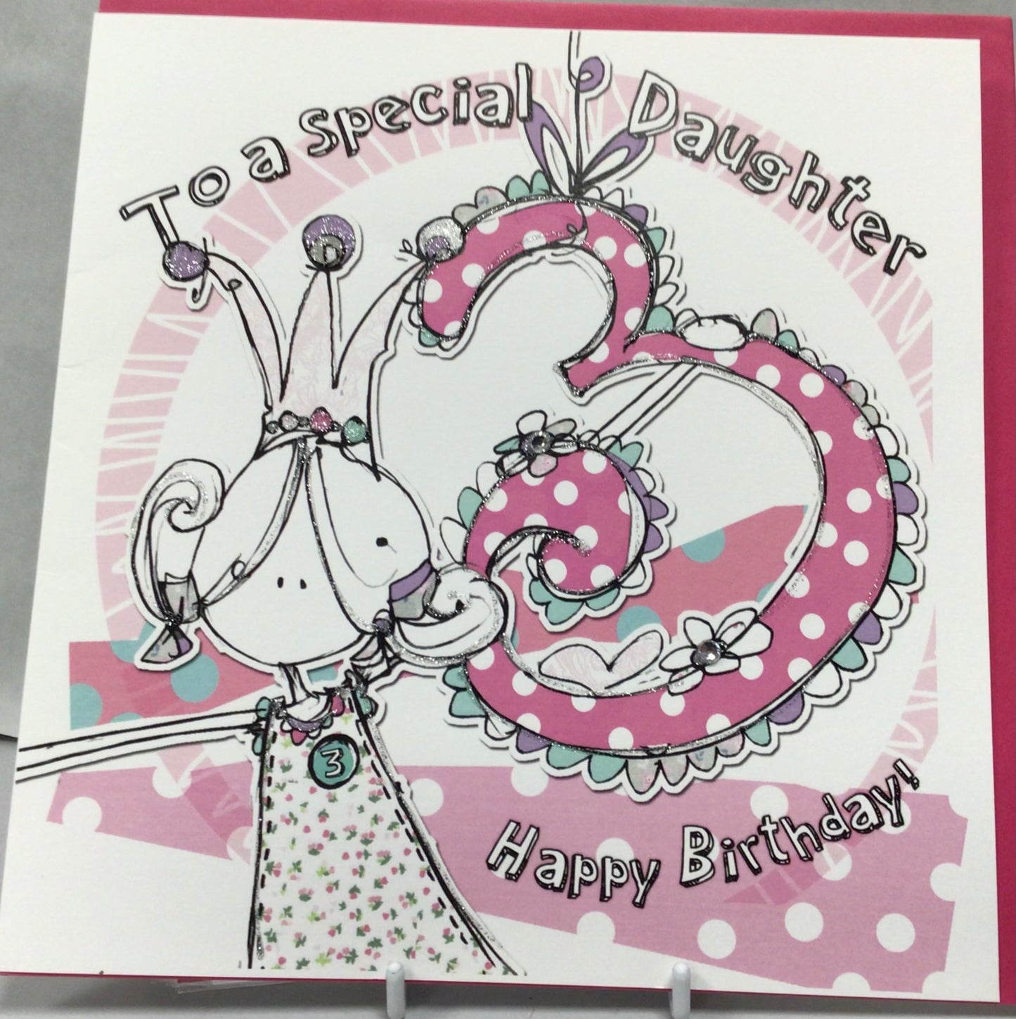 3rd Birthday Card - Daughter - Tracey Russell - crazy kids