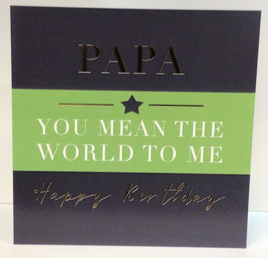 Papa Birthday Card - H&G