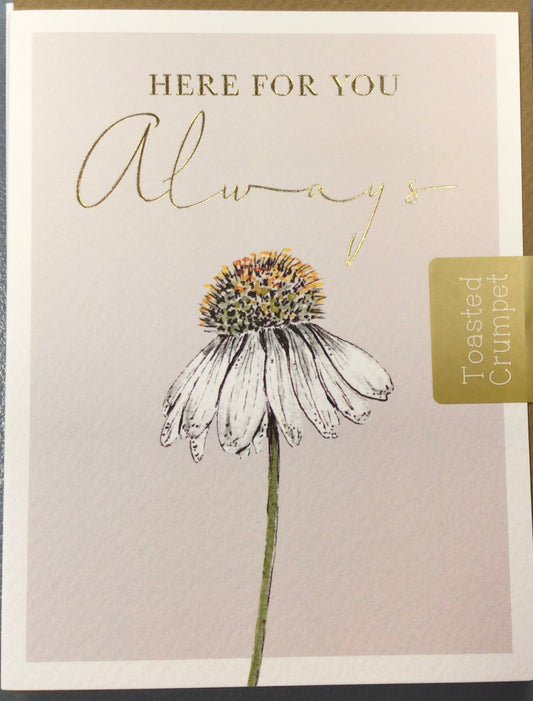 Here for you always card - toasted crumpet
