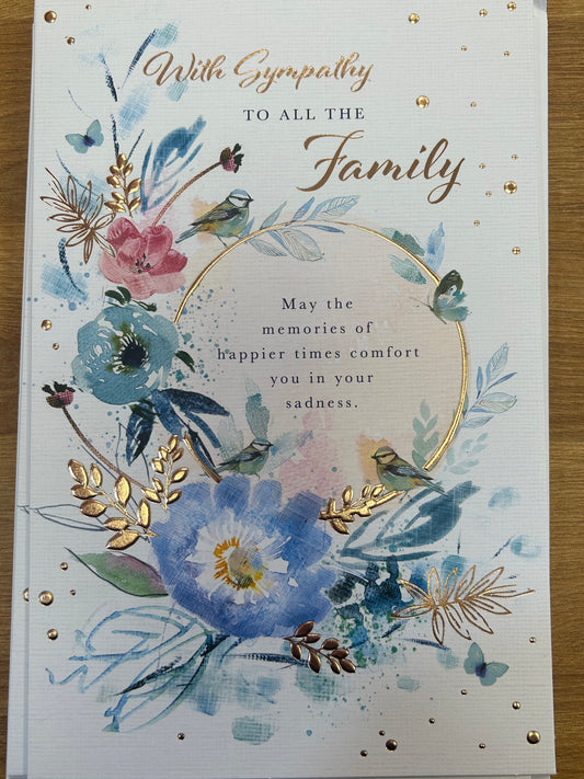 Sympathy Card All The Family - Words 'n' Wishes