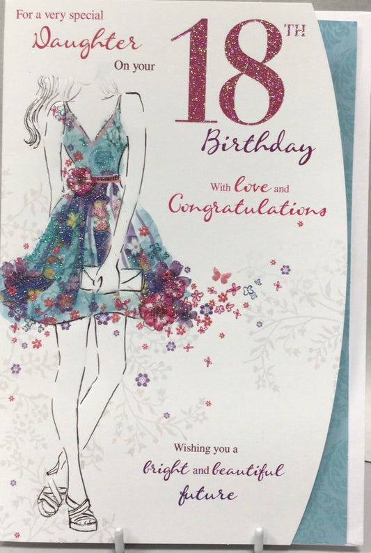 18 Daughter birthday card - CC