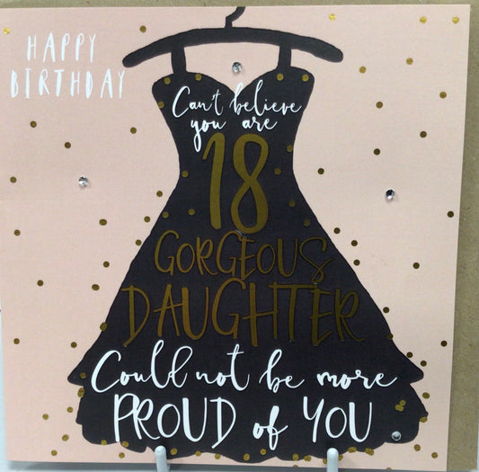 18 Daughter birthday card - HG