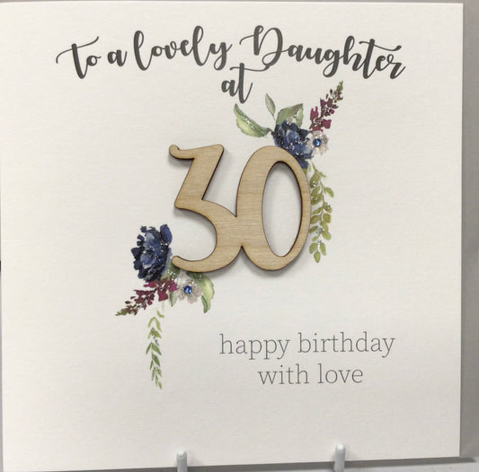 Daughter 30th Birthday Card - TR